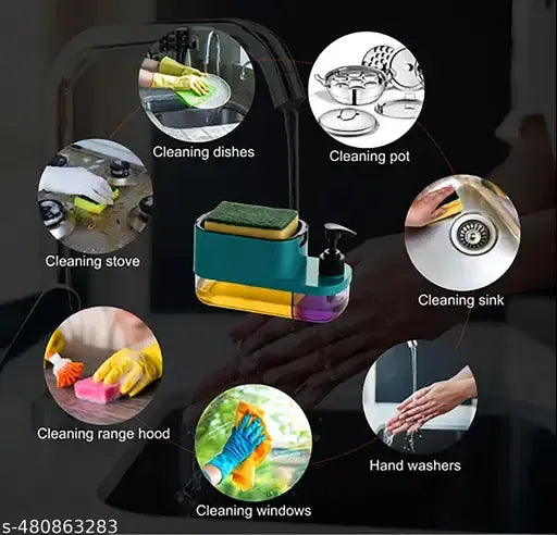 3-in-1 Soap Dispenser & Sponge Holder